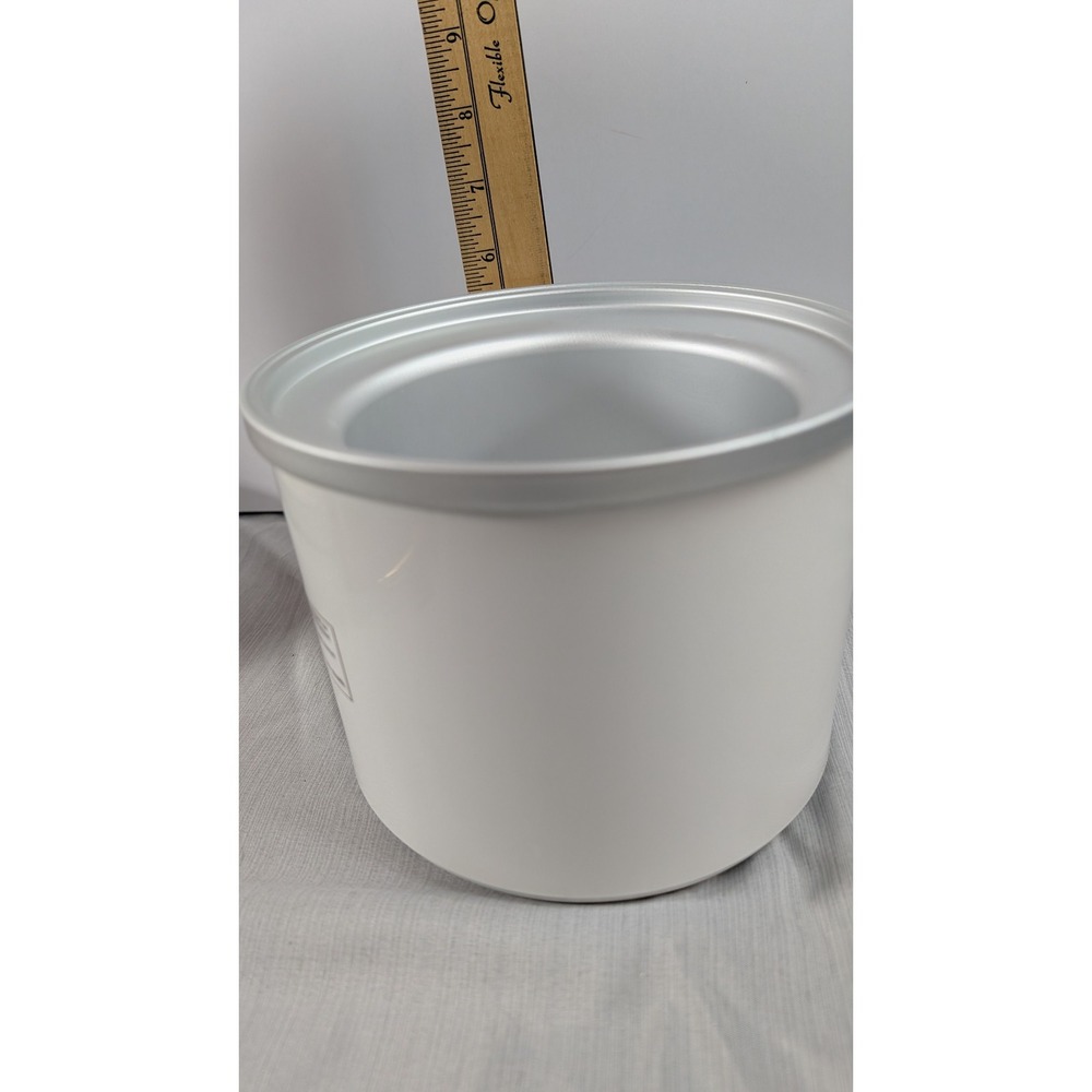 Cuisinart 1.5 Quart Ice Cream Maker Replacement Freezer Bowl White CIM-42PC - Picture 4 of 5